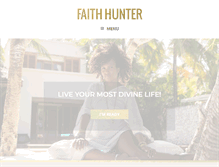 Tablet Screenshot of faithhunter.com